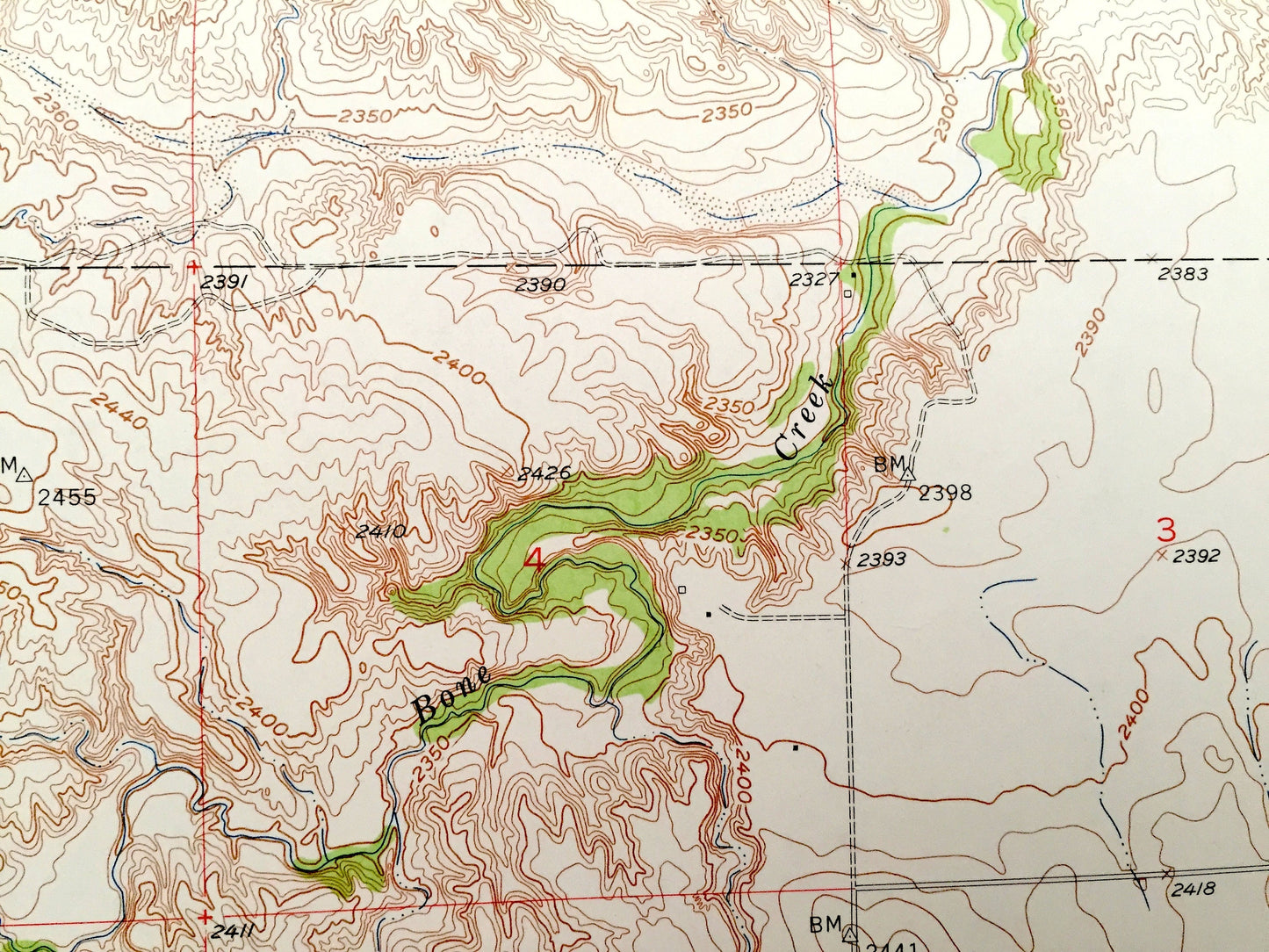 Antique Ainsworth, Nebraska 1954 US Geological Survey Topographic Map – Buffalo, Pine Glen, Brown County, Buffalo Flats, Ainsworth Table, NE