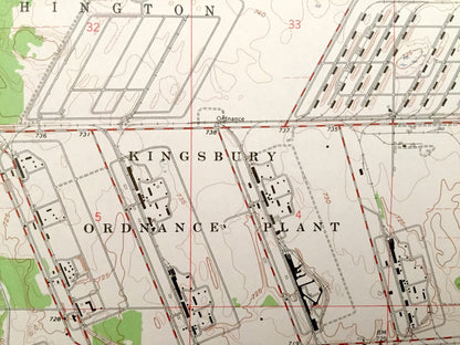 Antique La Porte, Indiana 1958 US Geological Survey Topographic Map – Kankakee, Scipio, Pleasant, Noble, Washington, Kingsbury Ordnance, IN