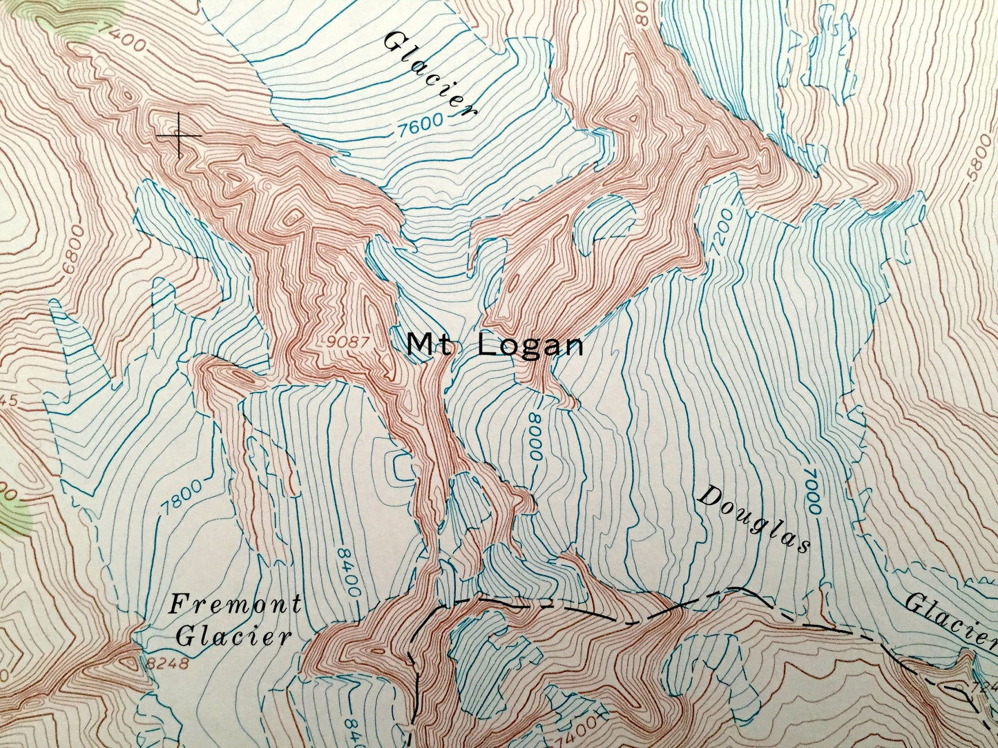 Antique Mt. Logan, Washington 1963 US Geological Survey Topographic Map – North Cascades, Mt Baker, Ragged Ridge, Red Mountain, Glaciers