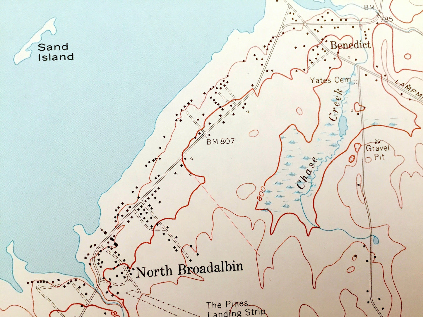 Antique Broadalbin, New York 1970 US Geological Survey Topographic Map – Mayfield, Vail Mills, Perth, Union Mills, Adirondack State Park
