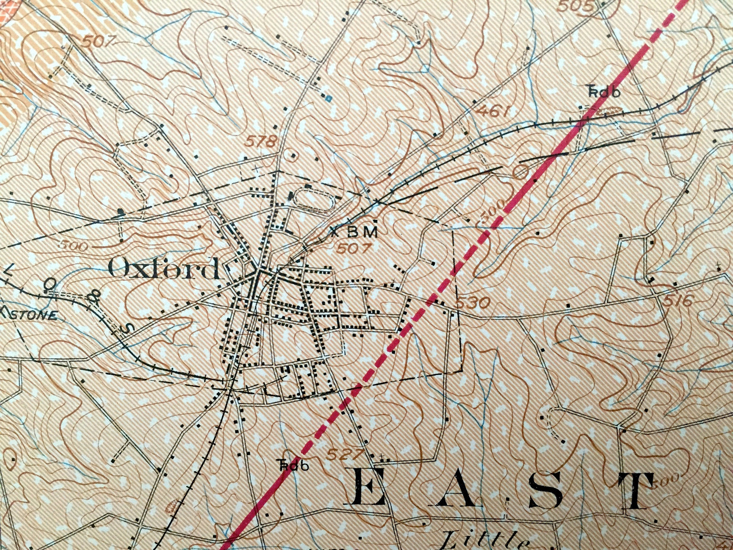 Antique Coatesville, Pennsylvania 1931 US Geological Survey Topographic Map – Oxford, Westgrove, Parkesburg, Lincoln Univ, Chester County