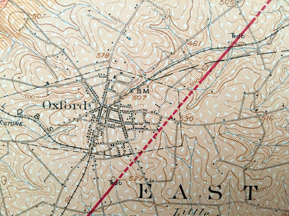 Antique Coatesville, Pennsylvania 1931 US Geological Survey Topographic Map – Oxford, Westgrove, Parkesburg, Lincoln Univ, Chester County