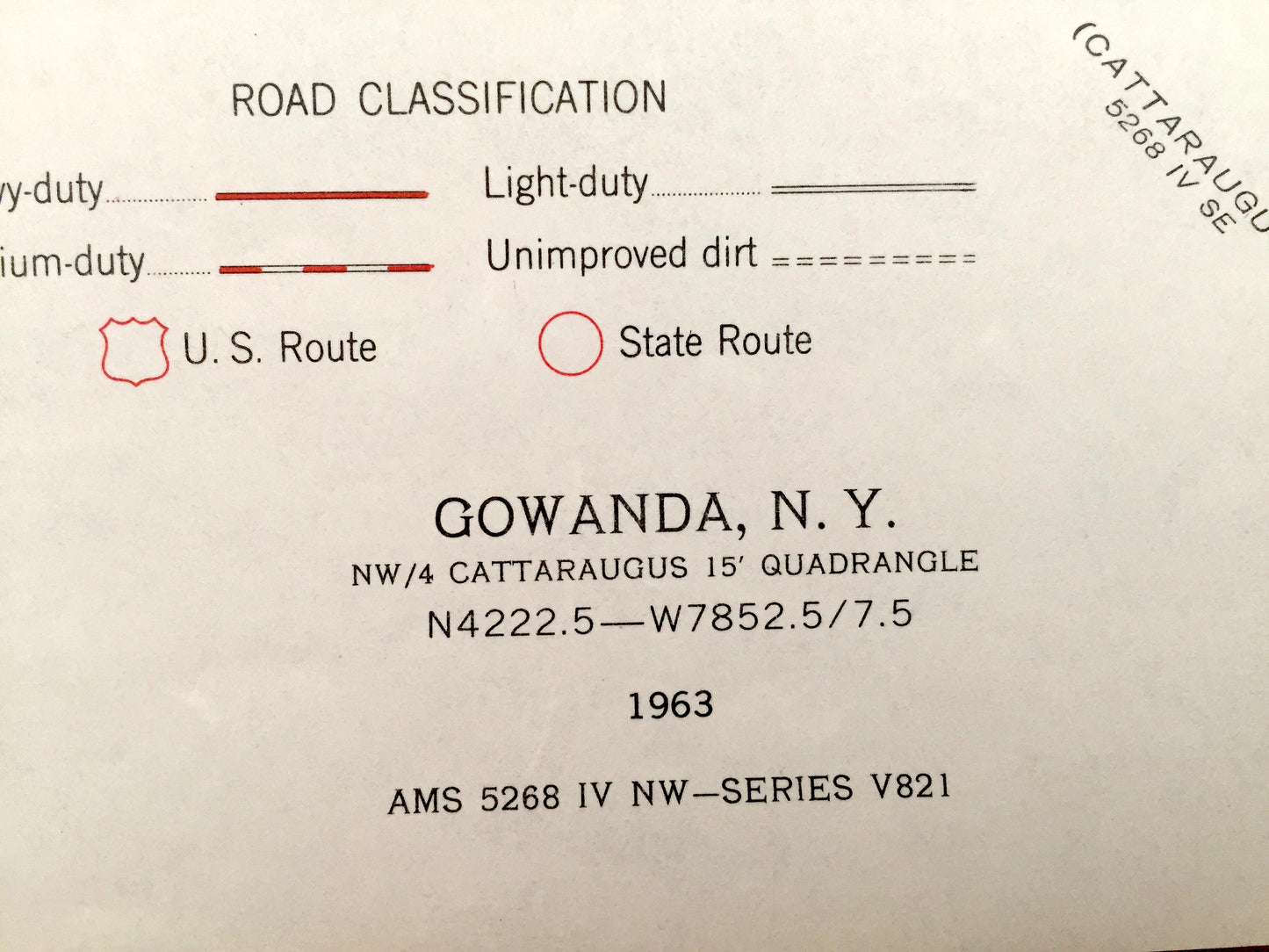 Antique Gowanda, New York 1963 US Geological Survey Topographic Map – Dayton, Collins, Perrysburg, Persia, Otto, Bagdad, Markhams, NY