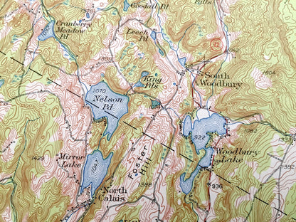 Antique Plainfield, Vermont 1953 US Geological Survey Topographic Map – Caladonia County, Woodbury, Cabot, Marshfield, East Montpelier, VT