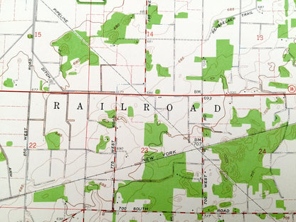 Antique North Judson, Indiana 1959 US Geological Survey Topographic Map – Railroad, Wayne, Cass, Rich Grove, Starke, Pulaski County, IN