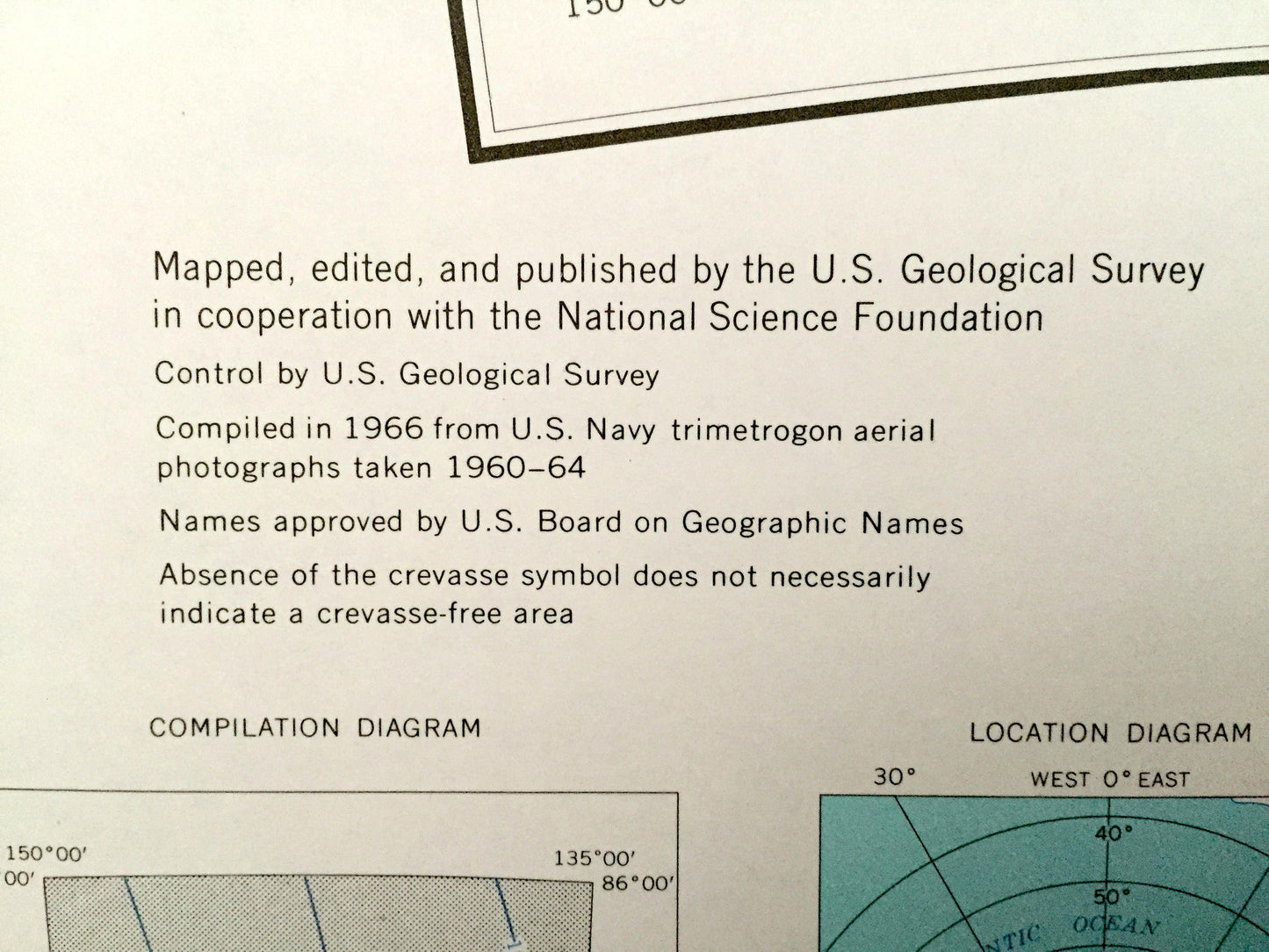 Antique Mount Blackburn, Antarctica 1966 US Geological Survey Topographic Map – Watson Escarpment, La Gorce Mountains, Scott Glacier