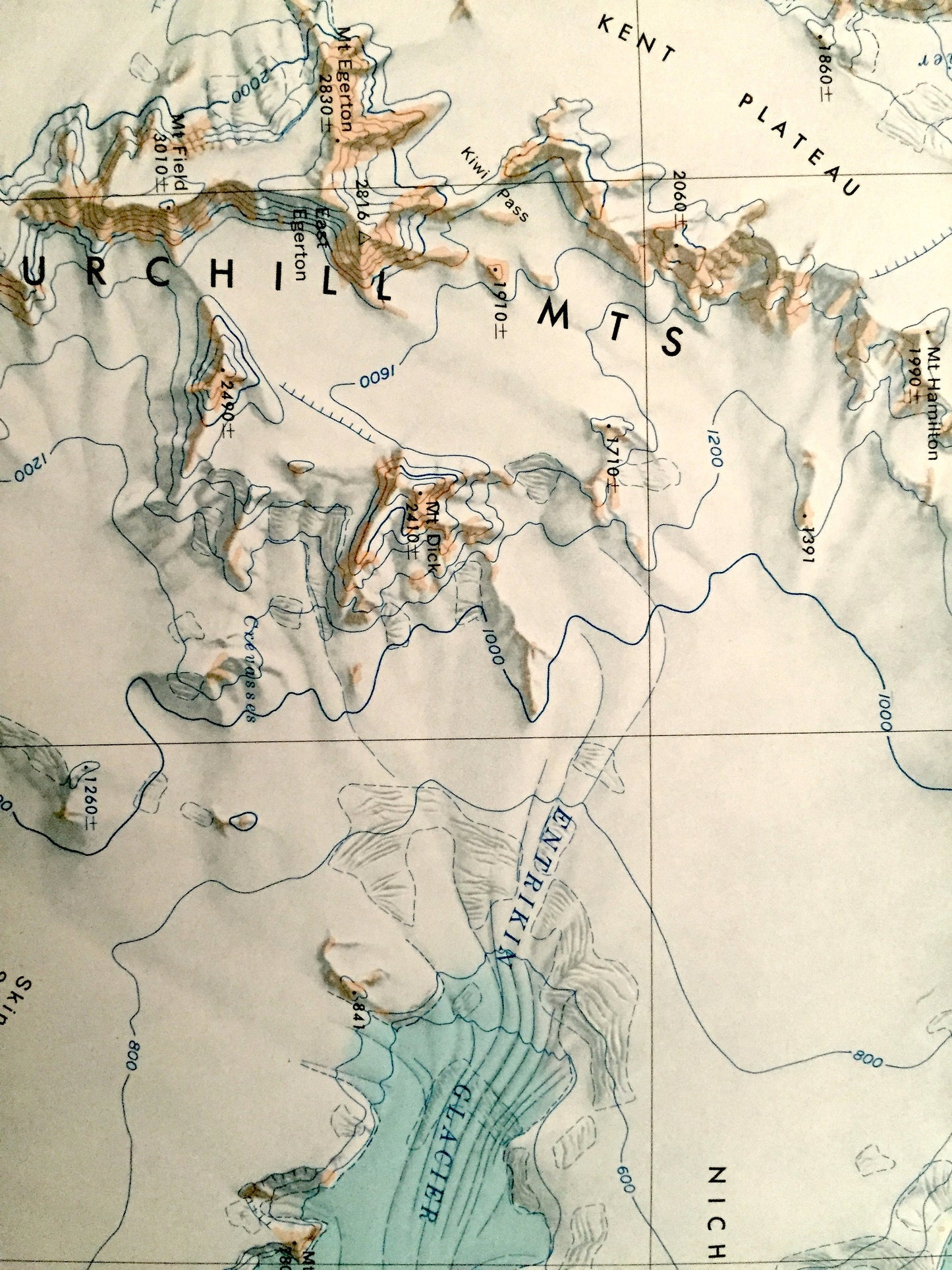 Antique Cape Selborne, Antarctica 1963 US Geological Survey Topographic Map – Ross Ice Shelf, Byrd Glacier, Churchill Range, Britannia Range