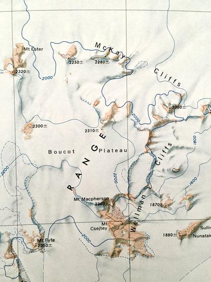 Antique Geologists Range, Antarctica 1964 US Geological Survey Topographic Map – Nimrod Glacier, McKay Cliffs, Wllman Cliffs, Endurance