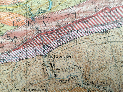 Antique Coatesville, Pennsylvania 1931 US Geological Survey Topographic Map – Oxford, Westgrove, Parkesburg, Lincoln Univ, Chester County