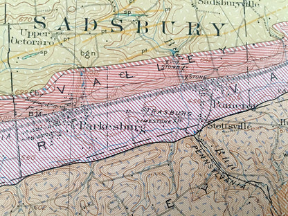 Antique Coatesville, Pennsylvania 1931 US Geological Survey Topographic Map – Oxford, Westgrove, Parkesburg, Lincoln Univ, Chester County