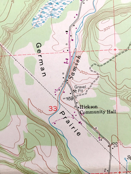 Antique Alger, Washington 1952 US Geological Survey Topographic Map – Hoogdal, Skagit County, Donovan State Park, Colony Creek, Samish River
