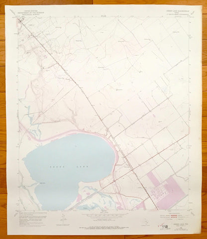 Antique Green Lake, Texas 1952 US Geological Survey Topographic Map – West Point, Victoria, Calhoun County, Goff Bayou, Heyser Oil Field, TX