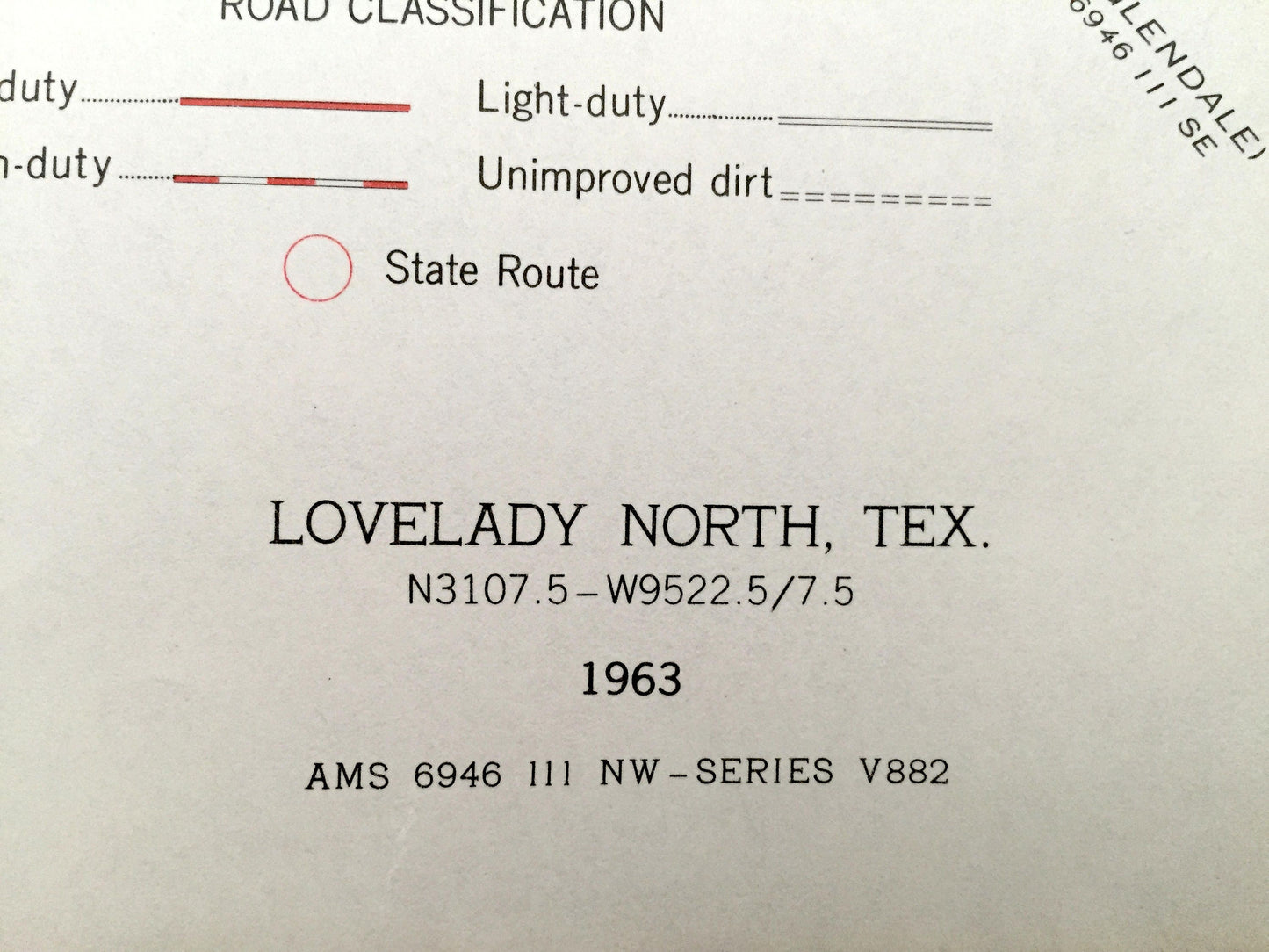 Antique Lovelady, Texas 1963 US Geological Survey Topographic Map – Smith Grove, Cut, Missouri Pacific Railroad, Houston County