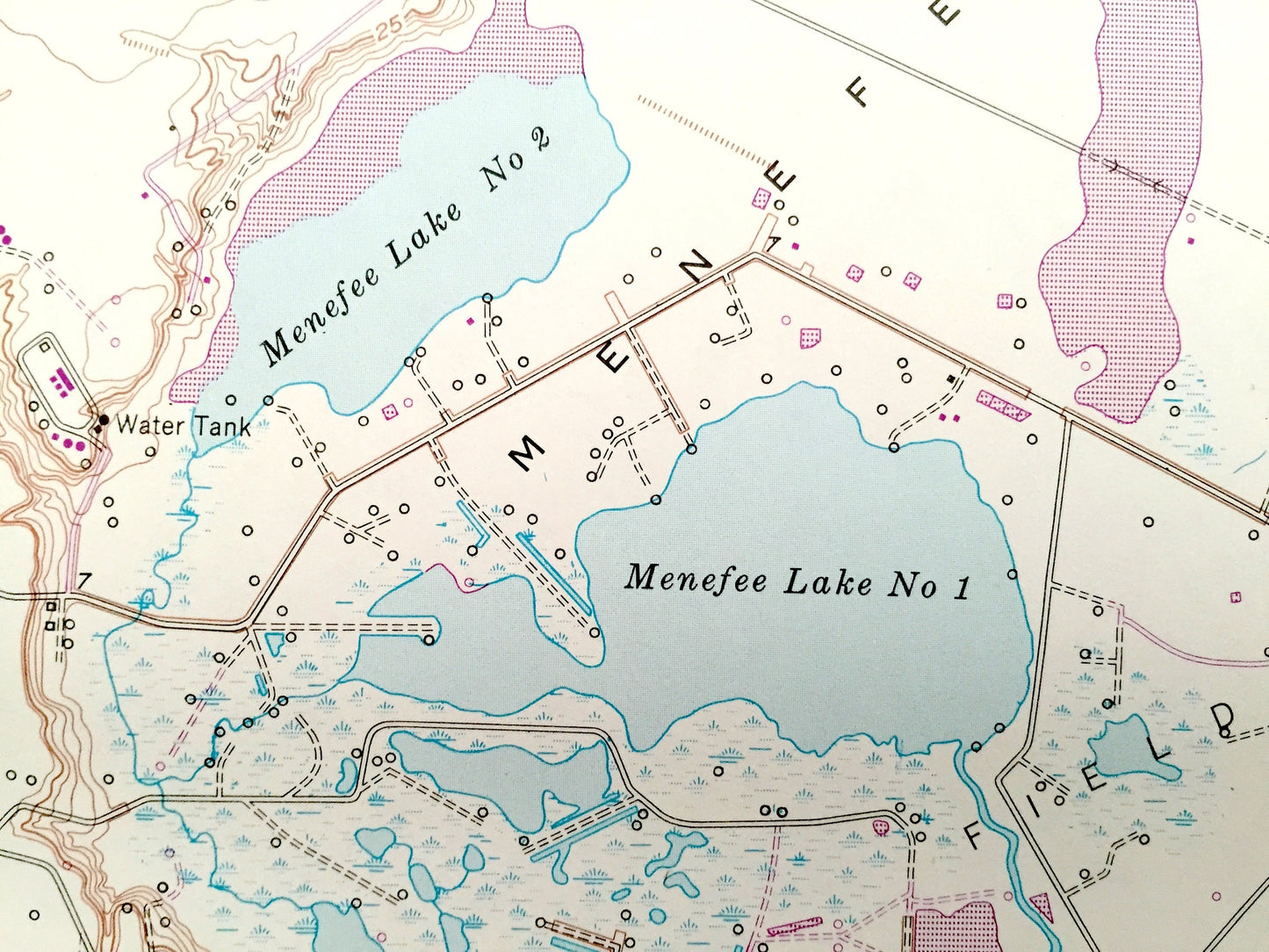 Antique Lolita, Texas 1952 US Geological Survey Topographic Map – Vanderbilt, Redfish Lake, Lavaca River, Menefee Lake No 1 & 2