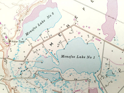 Antique Lolita, Texas 1952 US Geological Survey Topographic Map – Vanderbilt, Redfish Lake, Lavaca River, Menefee Lake No 1 & 2