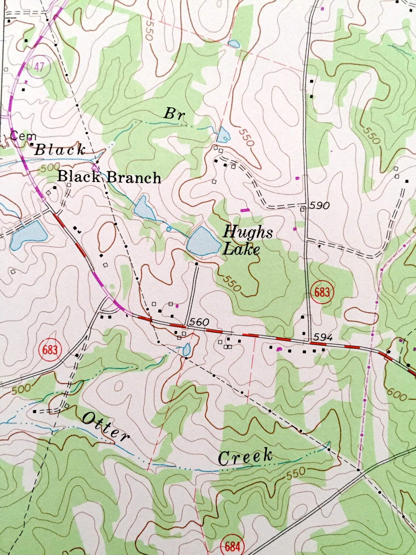 Antique Chase City, Virginia 1966 US Geological Survey Topographic Map – Fairview, Black Branch, Scotts Crossroad, Bynum Store, Finneywood