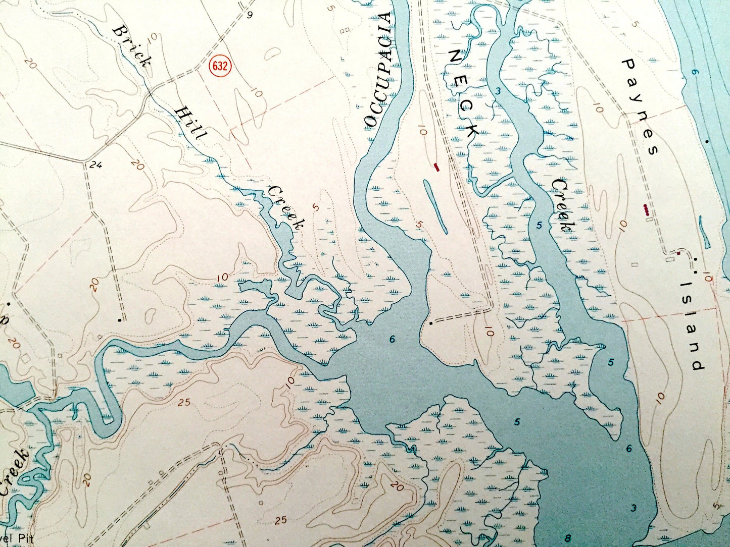 Antique Champlain, Virginia 1968 US Geological Survey Topographic Map – Oak Row, Layton, Leedstown, Horners, Foneswood, Rappahannock River
