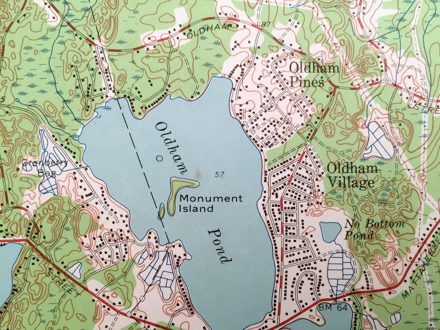 Antique Hanover, Massachusetts 1962 US Geological Survey Topographic Map – Pembrooke, Duxbury, Kingston, Halifax, Hanson, Plympton, MA
