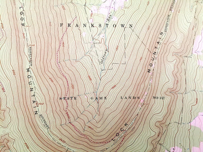 Antique Martinsburg, Pennsylvania 1963 US Geological Survey Topographic Map – Blair, Bedford County, Curryville, Huston, Millerstown, PA