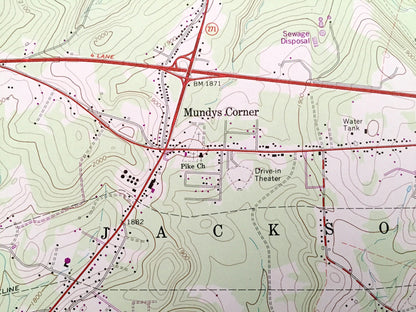 Antique Nanty-Glo, Pennsylvania 1964 US Geological Survey Topographic Map – Cambria County, Mineral Point Revloc Blacklick Jackson Croyle PA