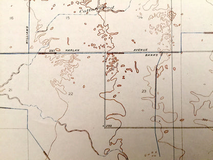 Antique Monson, California 1927 US Geological Survey Topographic Map – Tulare County, Yettem, Penal, Taurusa, Visalia, St Johns River, CA