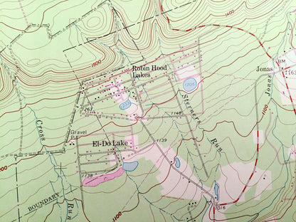 Antique Pohopoco Mountain, Pennsylvania 1960 US Geological Survey Topographic Map – Carbon, Monroe County, Penn Forest, Polk, Jonas, PA