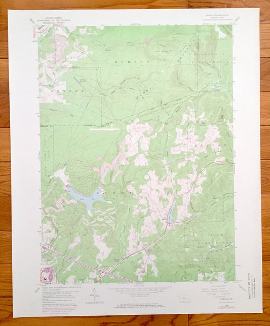 Antique Sabula, Pennsylvania 1959 US Geological Survey Topographic Map – Clearfield, Elk County, Narrows Creek, Sandy, Horton, Huston, PA