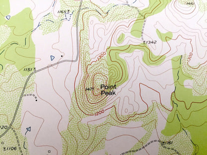 Antique Lone Grove, Texas 1956 US Geological Survey Topographic Map – Lockhart Mountain, Llano River, Cowen Rocks, Point Peak, Llano County