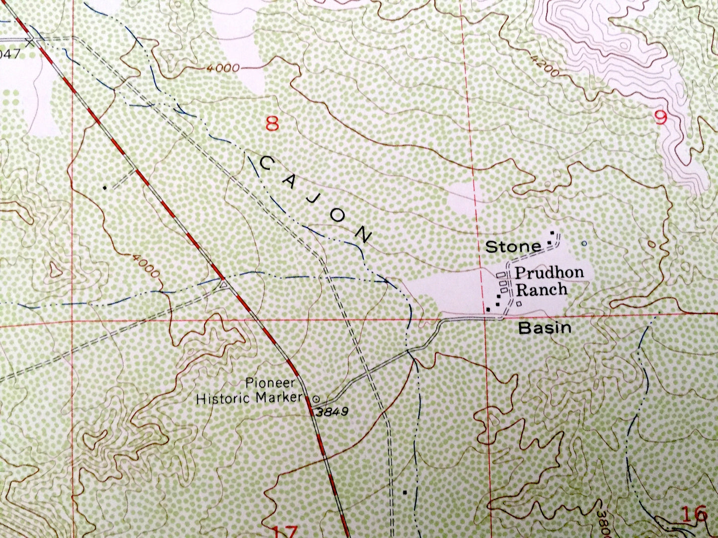 Antique Telegraph Peak, California 1956 US Geological Survey Topographic Map – San Bernardino County Wrightwood Lytle Creek Stockton Flat CA