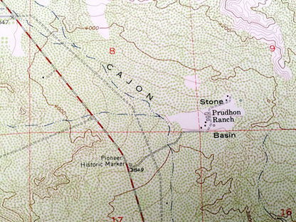 Antique Telegraph Peak, California 1956 US Geological Survey Topographic Map – San Bernardino County Wrightwood Lytle Creek Stockton Flat CA