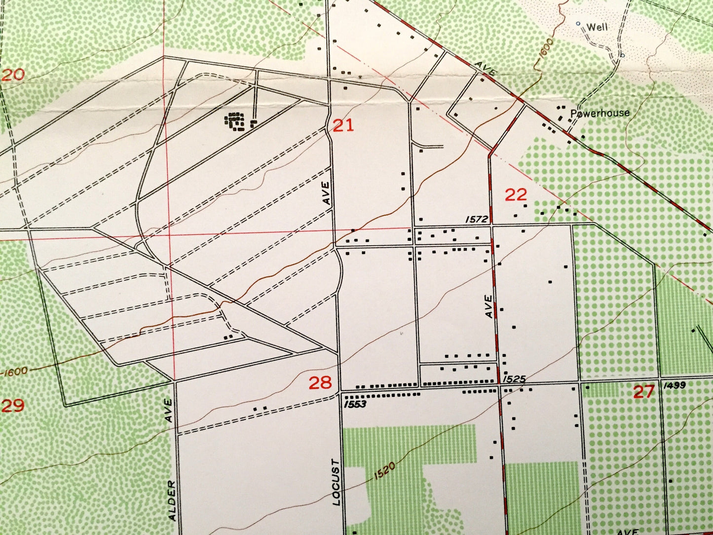 Antique Devore, California 1954 US Geological Survey Topographic Map – San Bernardino County, Nealeys Corner, Scotland, Muscupiabe CA