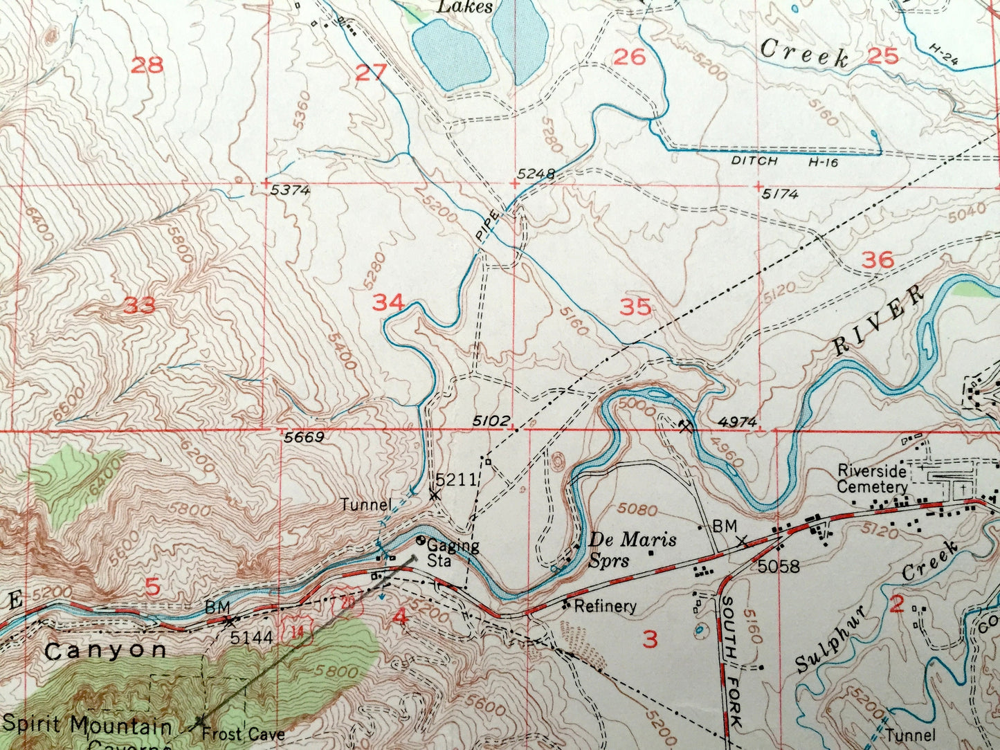 Antique Cody, Wyoming 1949 US Geological Survey Topographic Map – Park County, Shoshone River, Eaglenest Basin Ralston Flats Buffalo Bill WY