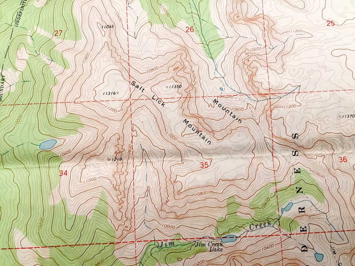 Antique Kendall Mountain, Wyoming 1968 US Geological Survey Topographic Map – Sublette County, Gypsum Hill, Marsh Creek, Upper Boulder Basin