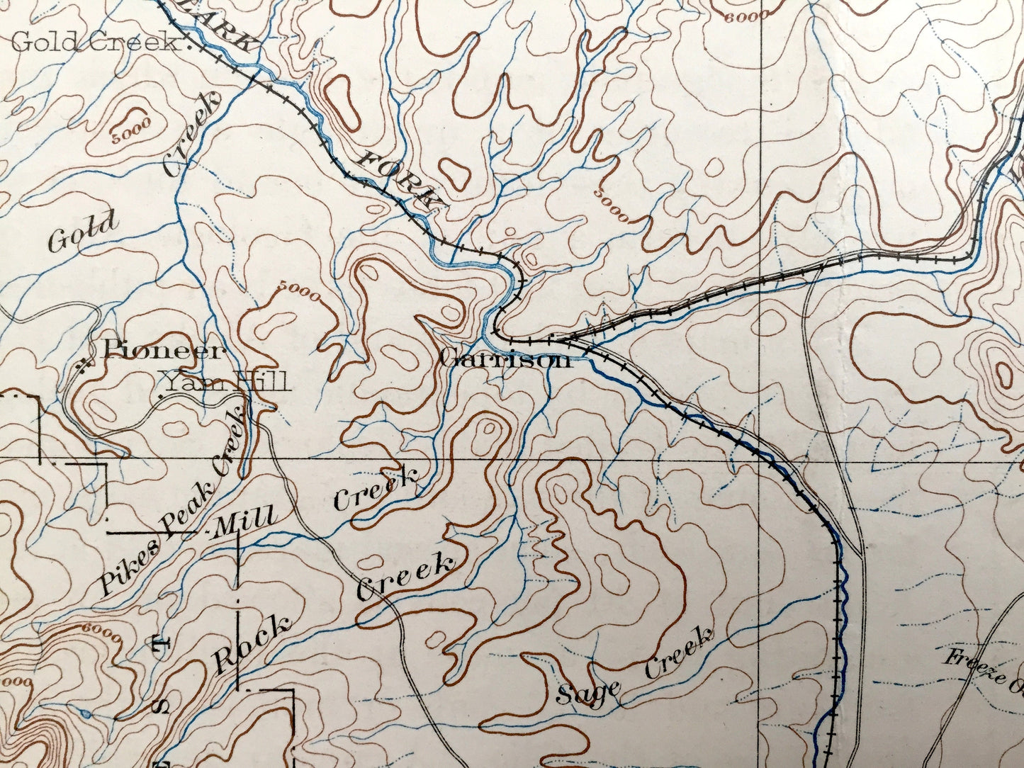 Antique Helena, Montana 1903 US Geological Survey Topographic Map – Deer Lodge, Lewis & Clark, Silver Bow, Jefferson County, Blackfoot, MT