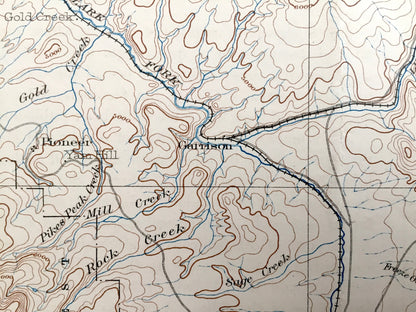 Antique Helena, Montana 1903 US Geological Survey Topographic Map – Deer Lodge, Lewis & Clark, Silver Bow, Jefferson County, Blackfoot, MT