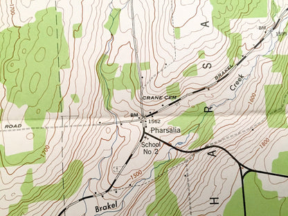 Antique Pitcher, New York 1944 US Geological Survey Topographic Map – Chenango County, Pitcher Springs, Cincinnatus, Pharsalia, German, NY