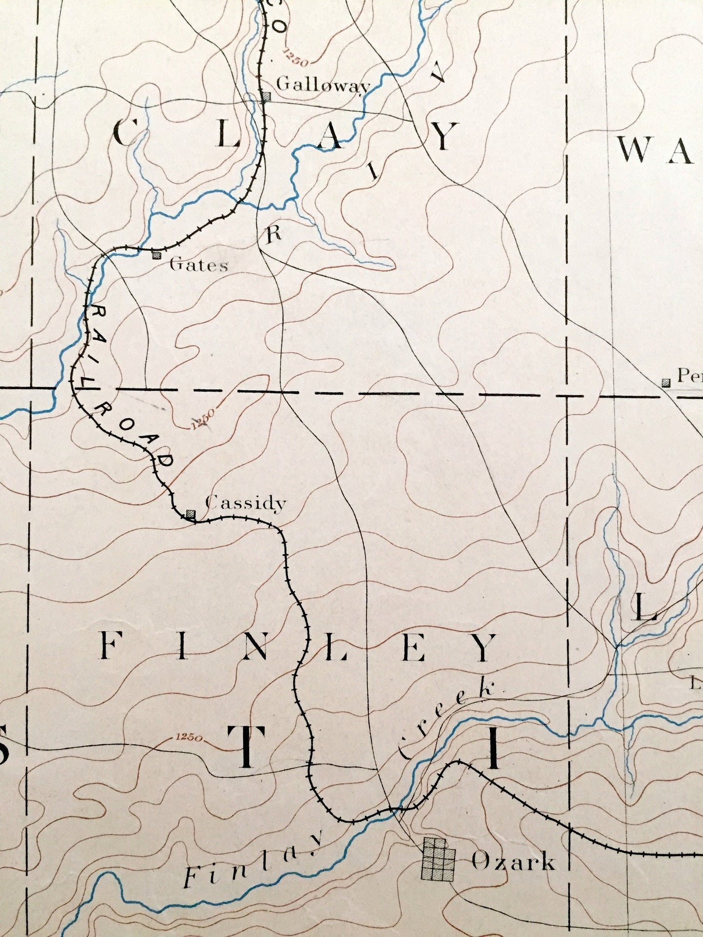 Antique Springfield, Missouri 1886 US Geological Survey Topographic Map – Pleasant Hope, Strafford, Ebenezer, Polk, Greene, Christian County