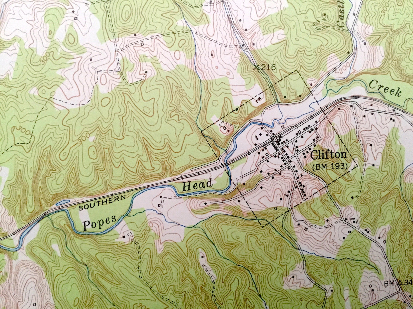 Antique Manassas, Virginia 1951 US Geological Survey Topographic Map – Prince William County, Fairfax, Clifton, Yorkshire, Park, Bull Run VA