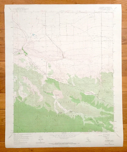 Antique Valyermo, California 1958 US Geological Survey Topographic Map – Los Angeles County, Paradise Springs, Big Rock, Largo Vista, CA