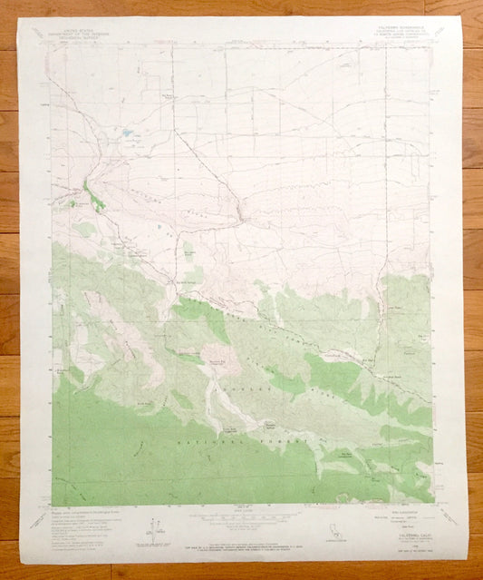Antique Valyermo, California 1958 US Geological Survey Topographic Map – Los Angeles County, Paradise Springs, Big Rock, Largo Vista, CA