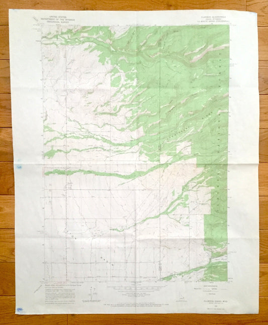 Antique Clawson, Idaho & Wyoming 1965 US Geological Survey Topographic Map – Teton County, Alta, Teton Basin, Targhee National Forest, ID WY