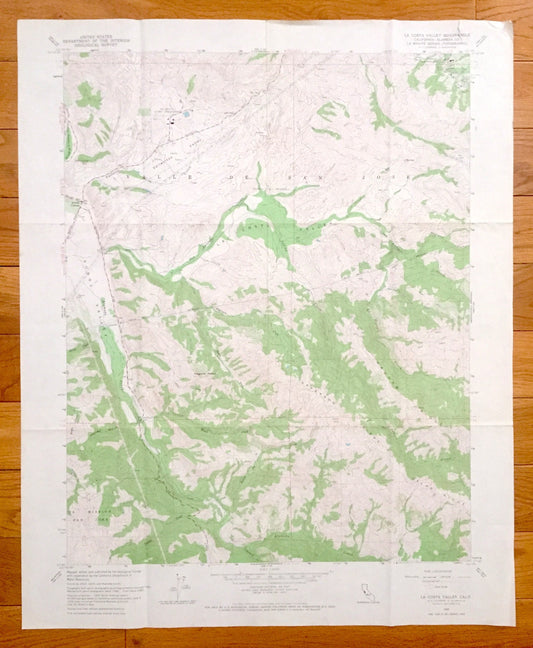 Antique La Costa Valley, California 1960 US Geological Survey Topographic Map – Alameda County, Scotts Corner, Valle de San Jose, Sunol, CA