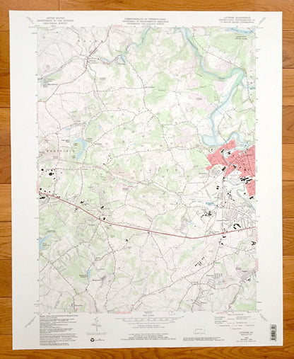 Antique Latrobe, Pennsylvania 1964 US Geological Survey Topographic Map – Westmoreland County, Hannastown, Marguerite, Hotsetter, Humphreys