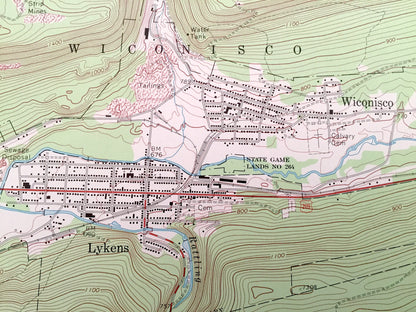 Antique Lykens, Pennsylvania 1969 US Geological Survey Topographic Map – Wiconisco, Jefferson, Gratz, Rush, Haldeman State Forest, Berry Mtn
