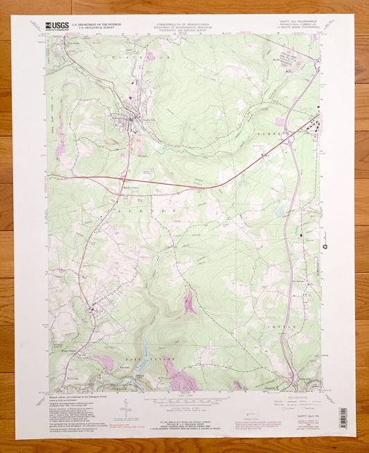 Antique Nanty-Glo, Pennsylvania 1964 US Geological Survey Topographic Map – Cambria County, Mineral Point Revloc Blacklick Jackson Croyle PA