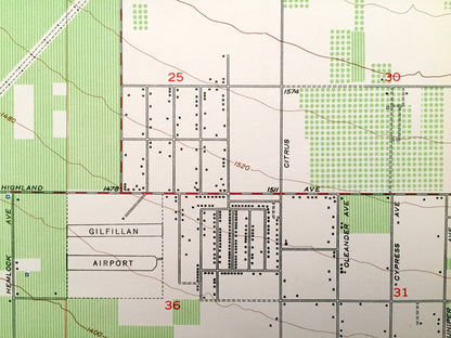Antique Devore, California 1954 US Geological Survey Topographic Map – San Bernardino County, Nealeys Corner, Scotland, Muscupiabe CA