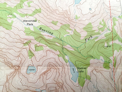 Antique Green River Lakes, Wyoming 1968 US Geological Survey Topographic Map – Sublette County, Bridger National Forest, Bridger Wilderness