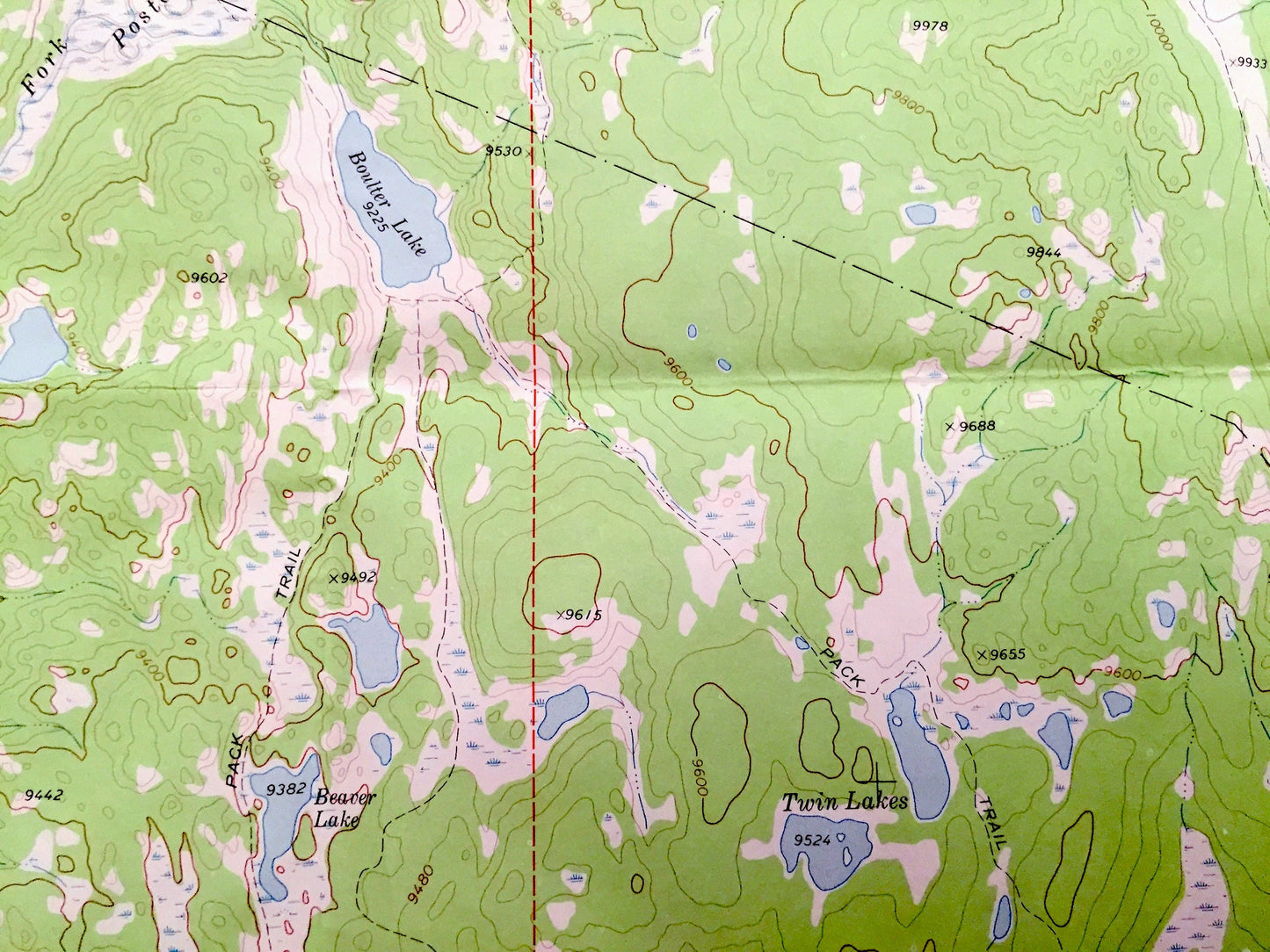 Antique Big Sandy Opening, Wyoming 1969 US Geological Survey Topographic Map – Sublette County, Muddy Ridge, Lamreaux Meadows, Irish Canyon