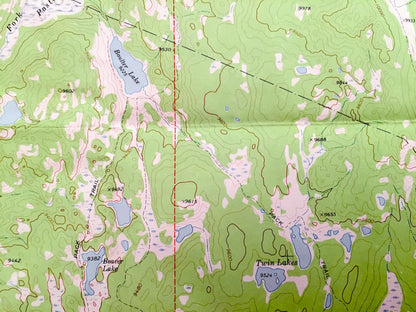 Antique Big Sandy Opening, Wyoming 1969 US Geological Survey Topographic Map – Sublette County, Muddy Ridge, Lamreaux Meadows, Irish Canyon