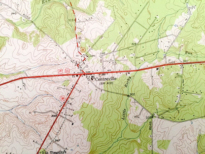 Antique Manassas, Virginia 1951 US Geological Survey Topographic Map – Prince William County, Fairfax, Clifton, Yorkshire, Park, Bull Run VA